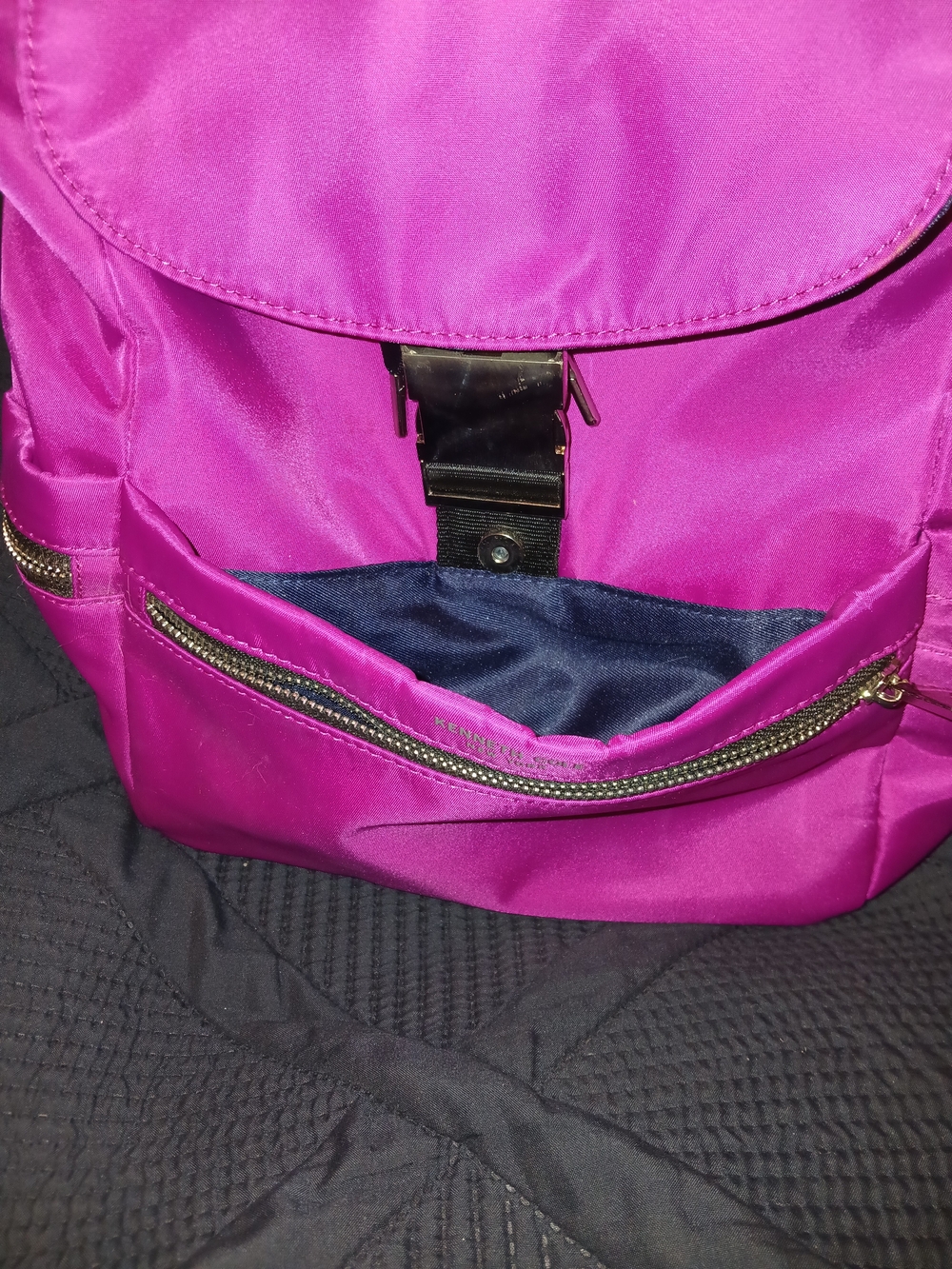 Kenneth Cole Pink Nylon Backpack - Picture 2 of 7